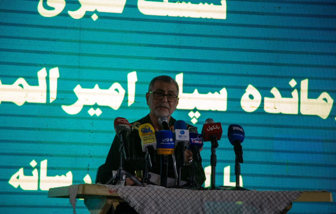 گزارش تصویری نشست خبری فرمانده سپاه امیرالمومنین استان ایلام در ایام اربعین ۱۴۰۴